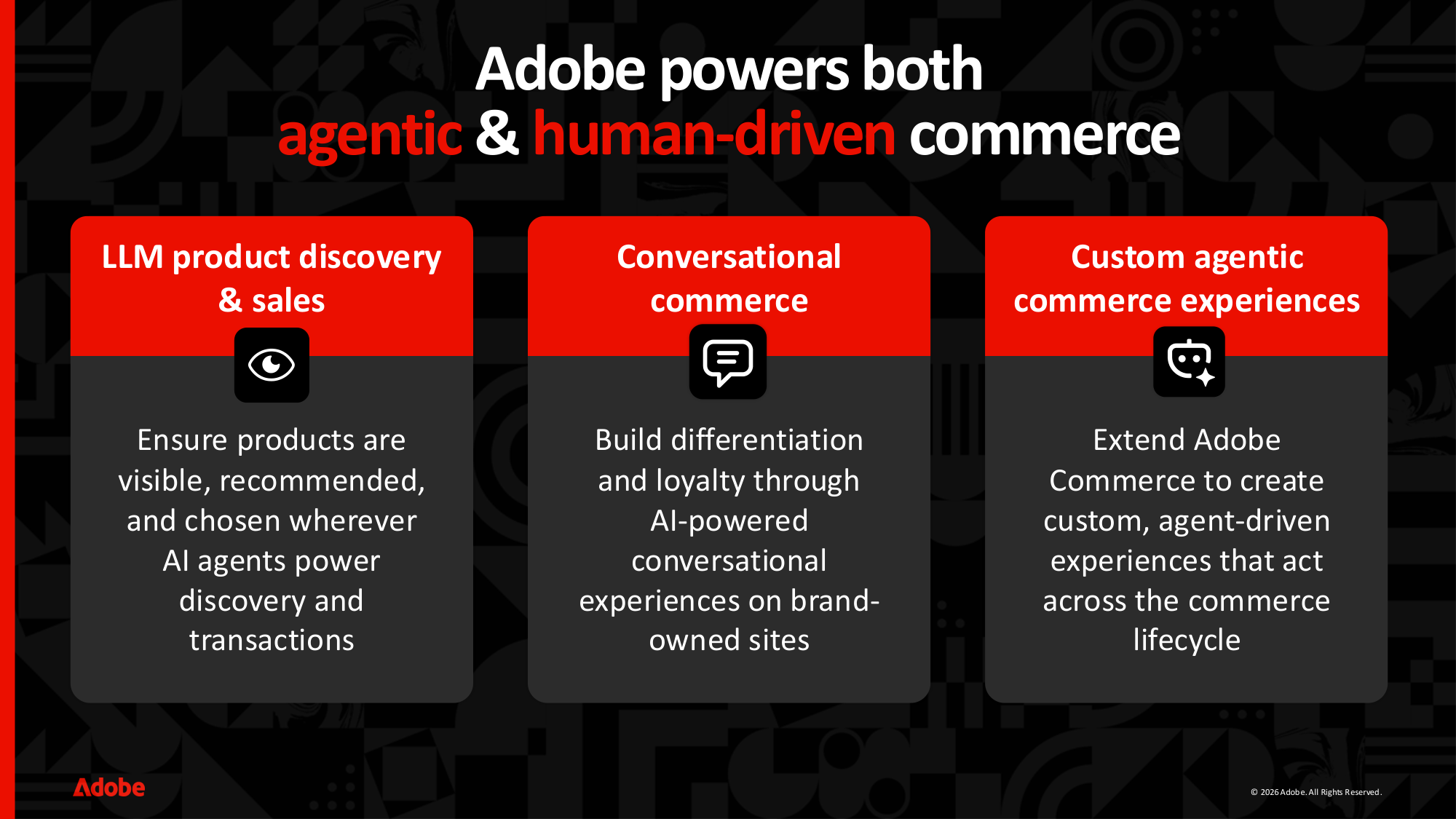 Adobe Commerce powers both human-driven and agentic commerce